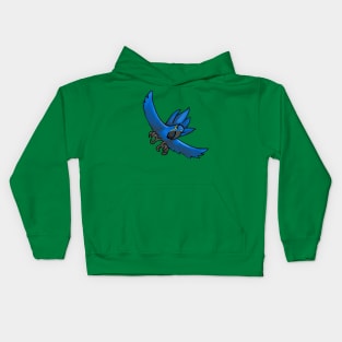 Colorful Cartoon Bird 7 Kids Hoodie